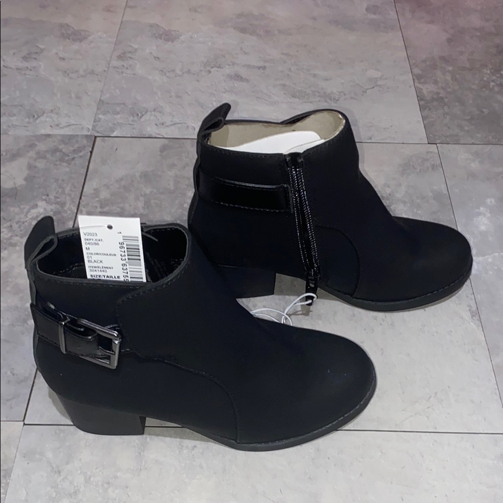 Black Ankle Boots Buckle little girl size 13c toddler fall winter children’s